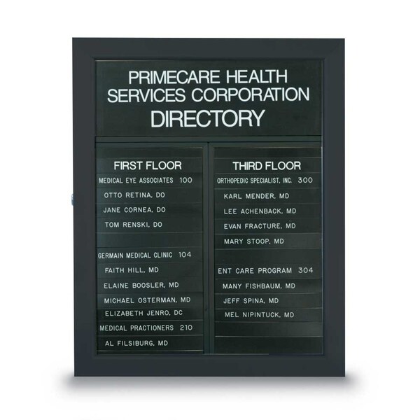 Corkboard, Fabric, Brnz/Burg, 2 Door, 48x48"